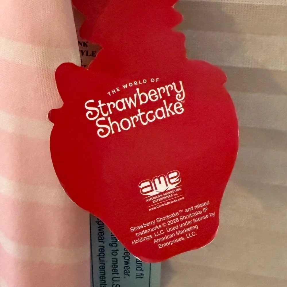 NWT Strawberry Shortcake Girls Nightgown Pink Ruffle Sleep Dress Small 6 6X NEW